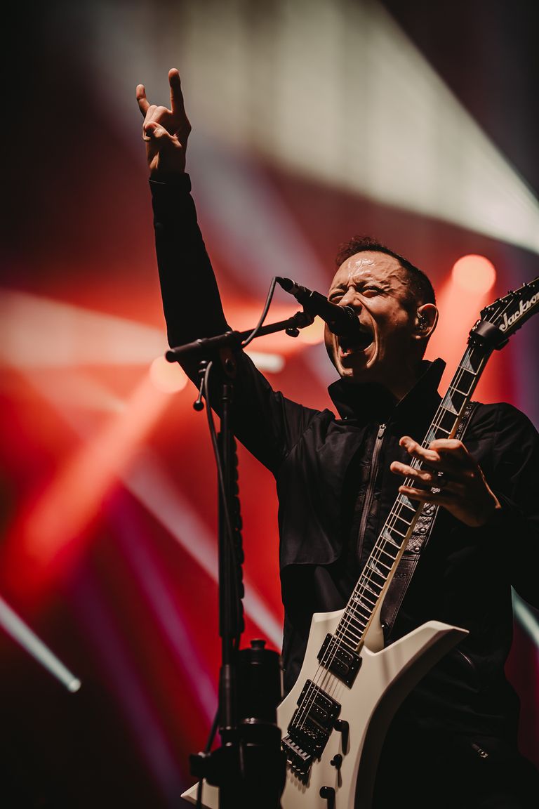 Trivium performing live at AEC Theatre in Adelaide